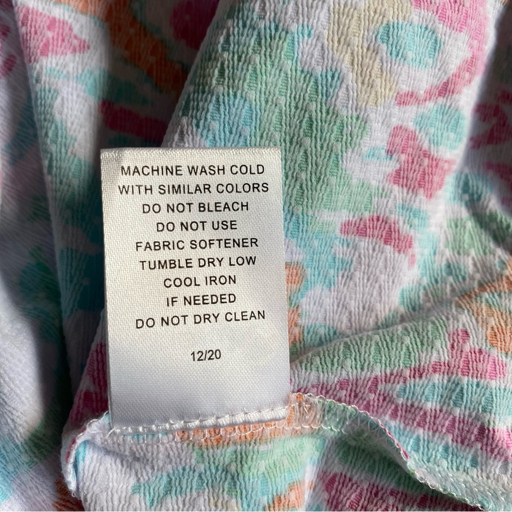 NWT IBKUL Women’s Tillie Seafoam Multi Mock Neck Long Sleeve Top Golf UPF SMALL - Picture 8 of 13